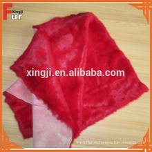 Piel de conejo teñida fábrica del color rojo de China